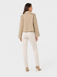 Trench Coat Court Femme Beige