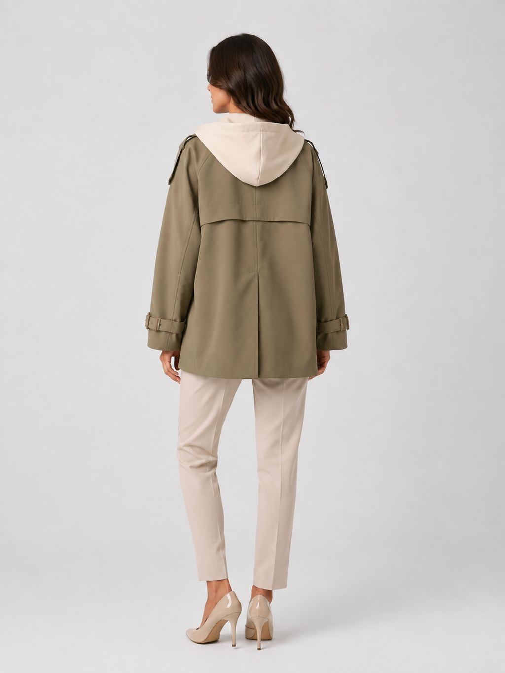 Imperméable Trench A Capuche Femme