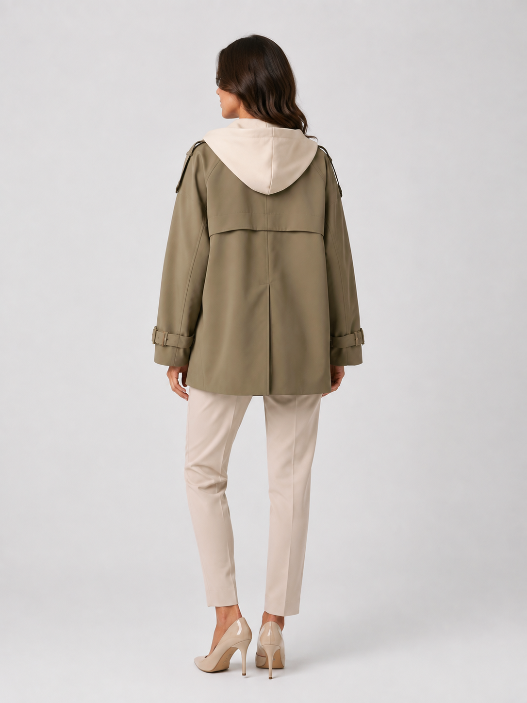 Imperméable Trench A Capuche Femme