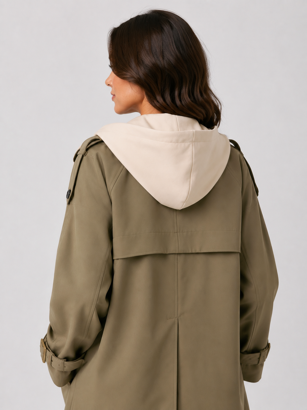 Imperméable Trench A Capuche Femme