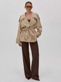 Trench Court Kaki Femme