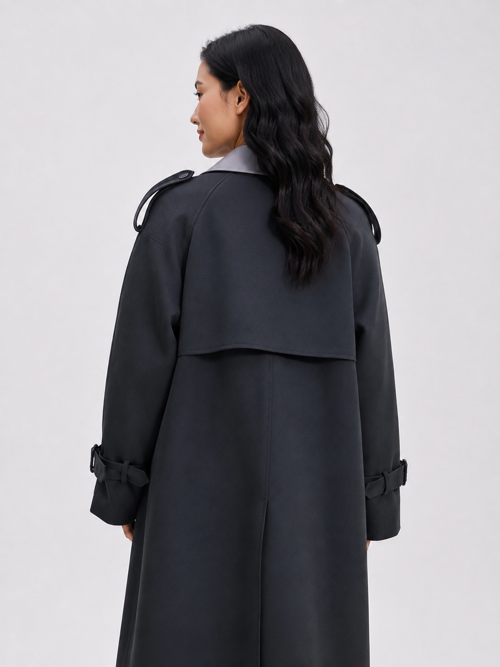 Trench Long Gris
