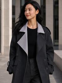 Trench Long Gris