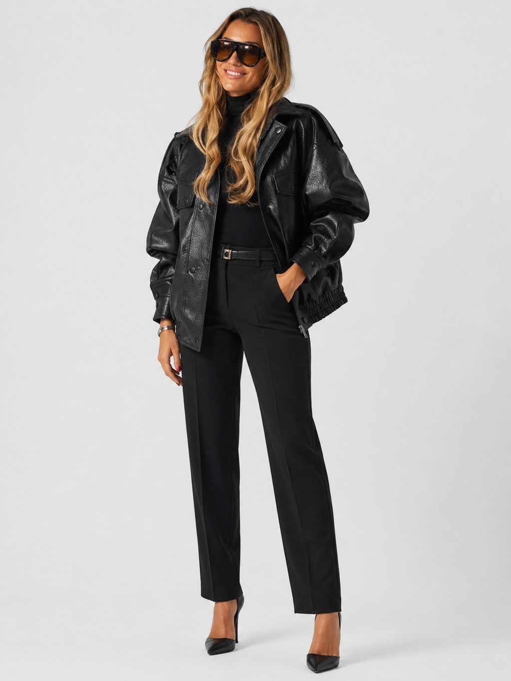 Veste De Moto Cuir Femme