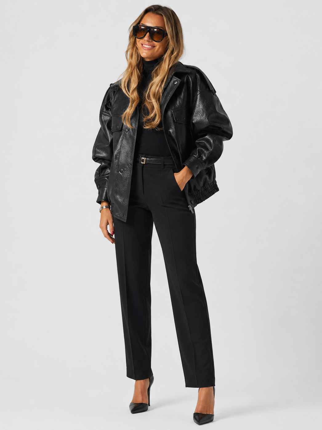 Veste De Moto Cuir Femme