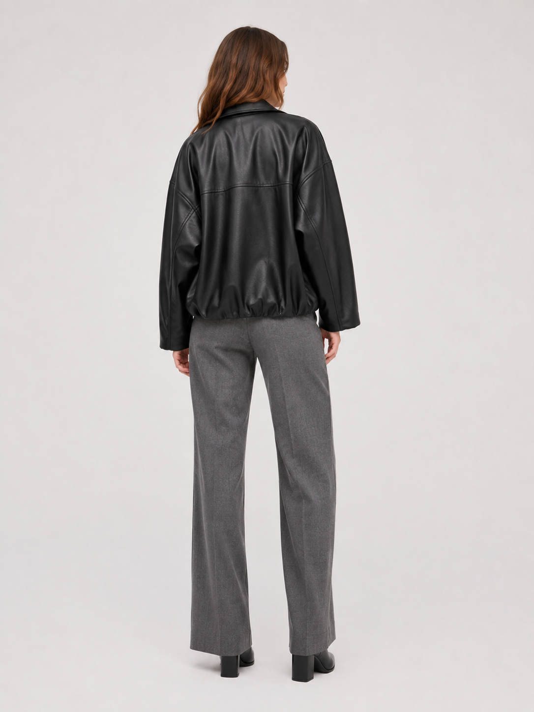 Veste En Cuir Courte Pour Femme