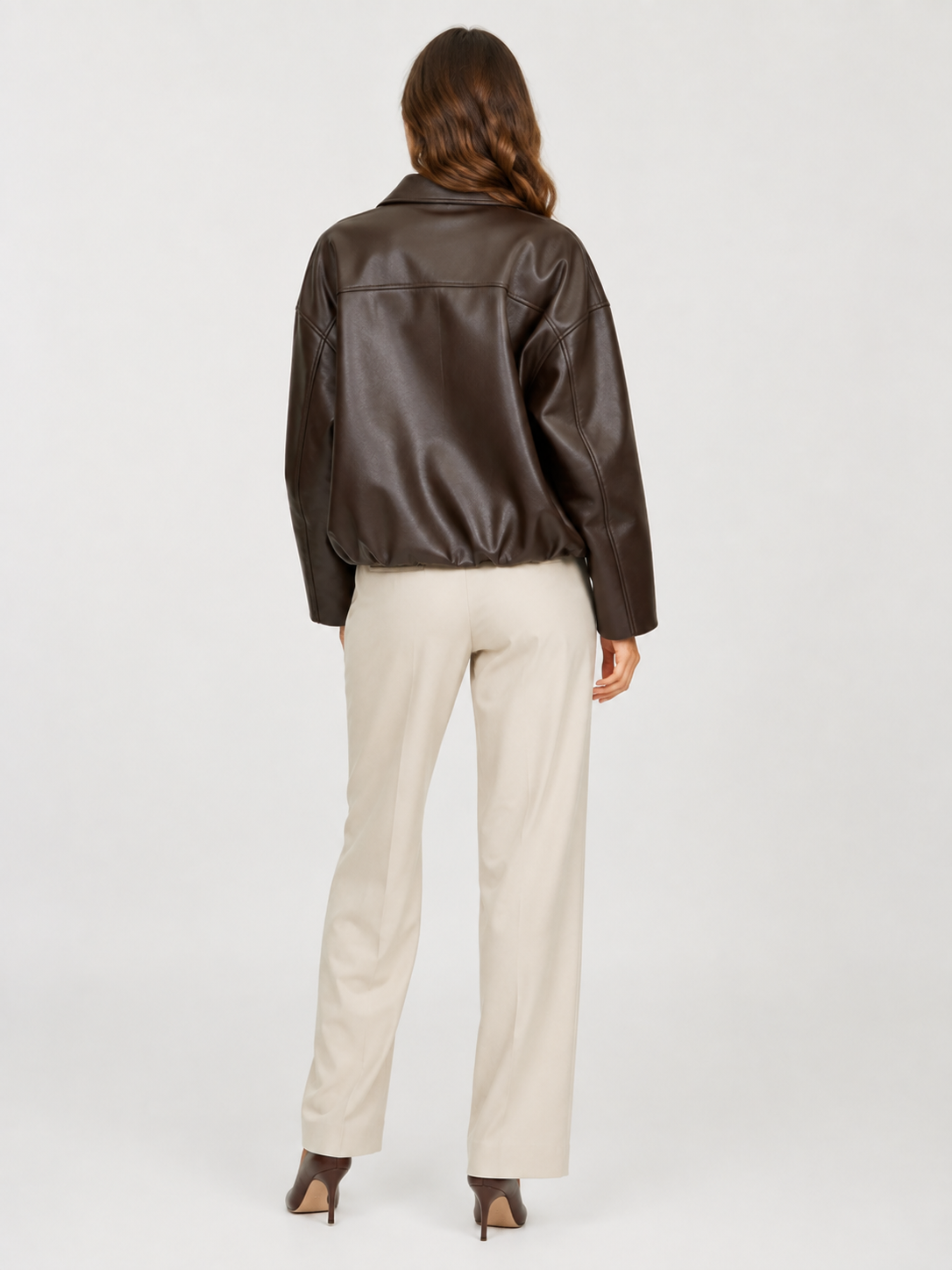 Veste Cuir Courte Femme