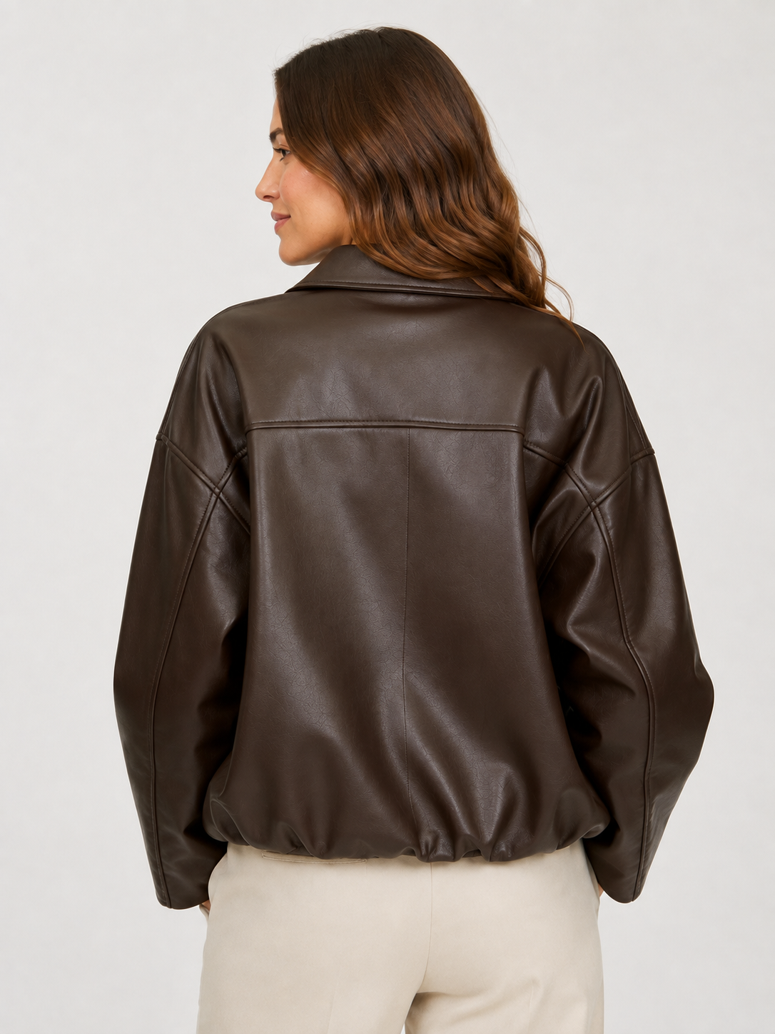 Veste Cuir Courte Femme