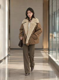 Veste En Cuir Vert Femme