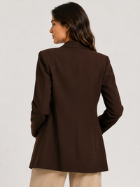 Blazer Marron Cintrée Femme