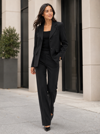 Veste Blazer Femme Gris Foncé