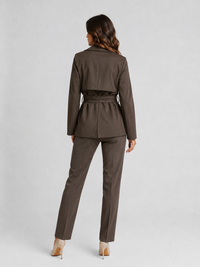 Trench Marron Court Femme