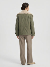 veste cuir marron clair femme