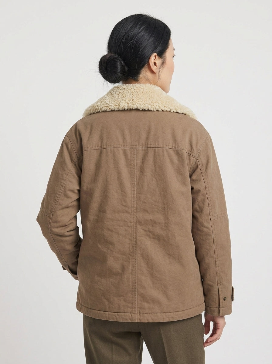 Veste En Cuir Vert Femme