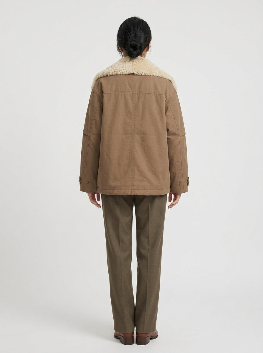 Veste En Cuir Vert Femme