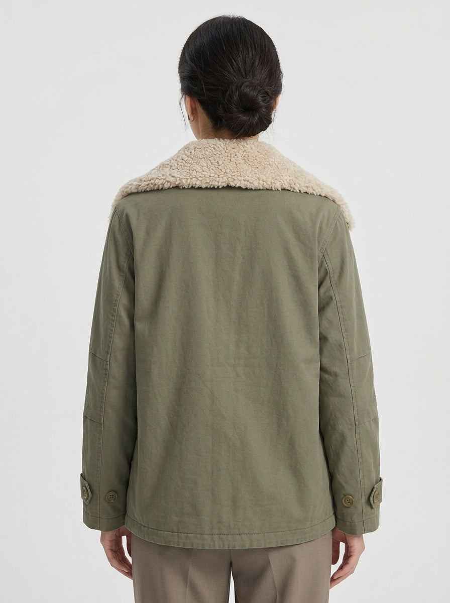 veste cuir marron clair femme